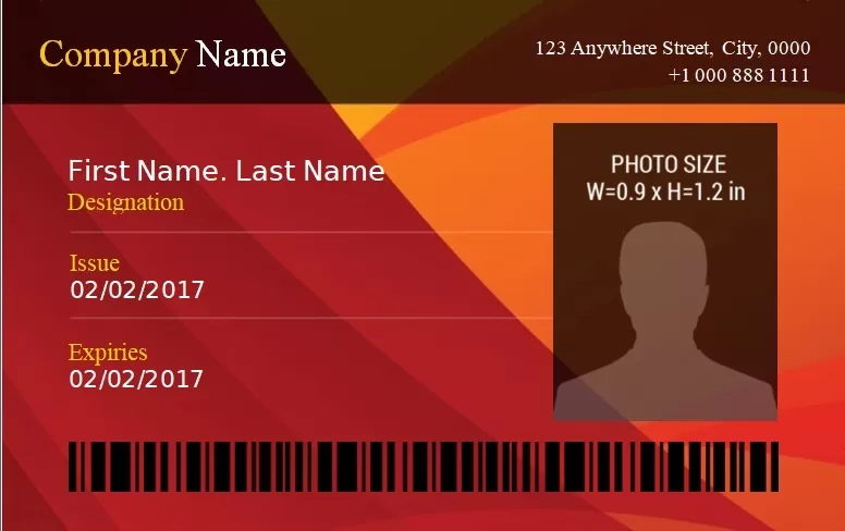 ID Badge Template 2