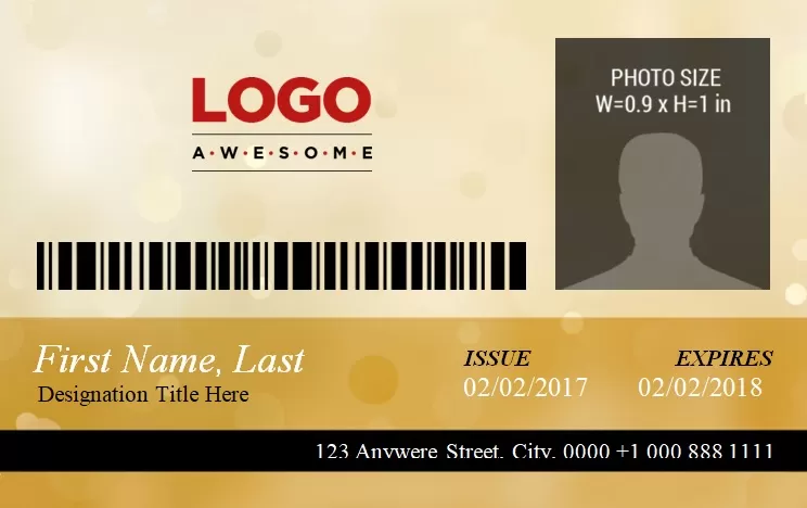 ID Badge Template 3