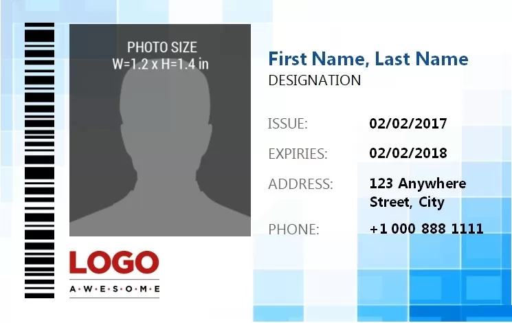 ID Badge Template 4