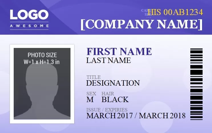 ID Badge Template 5