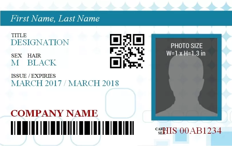 ID Badge Template 6