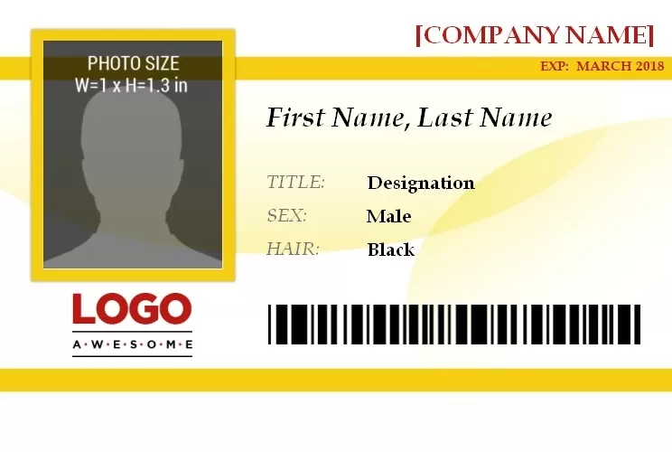 ID Badge Template 8