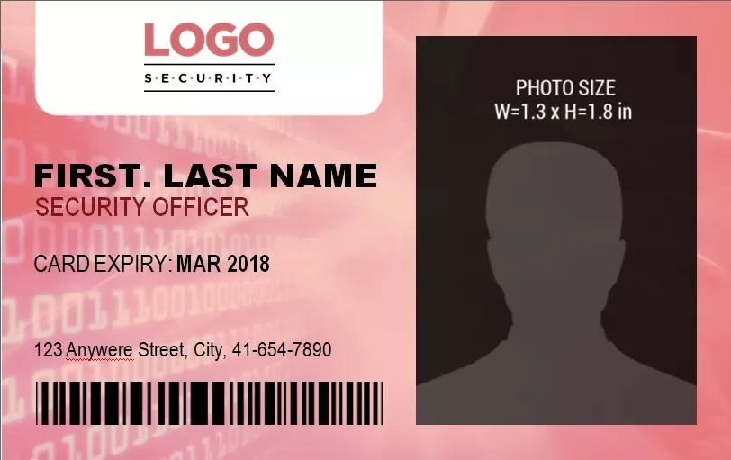 ID Badge Template 9