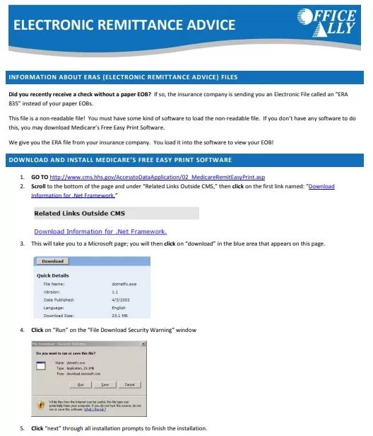 Remittance Advice Form