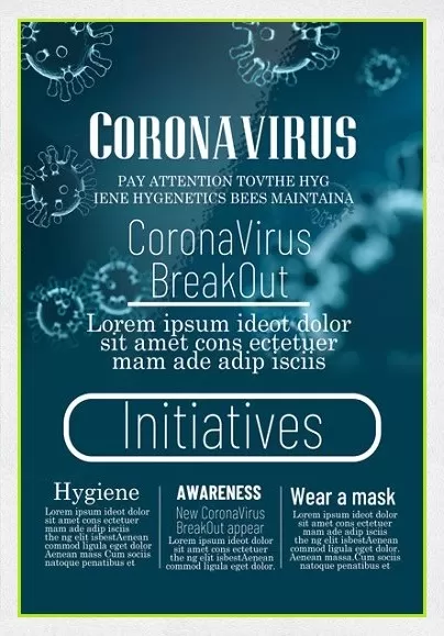 Coronavirus Safety Initiatives Flyer Template