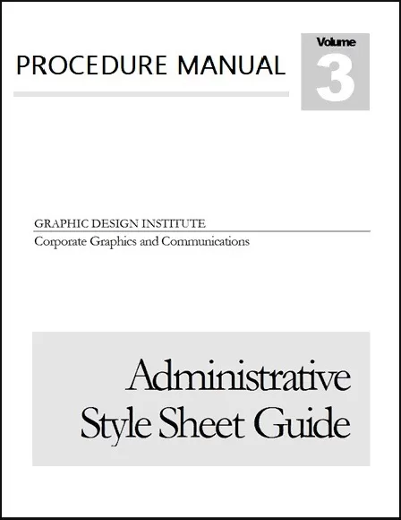 Procedure Manual Template Word