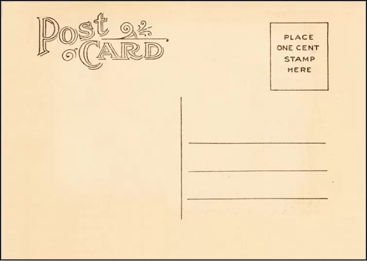 Blank Postcard Template