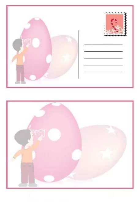 kids postcard template