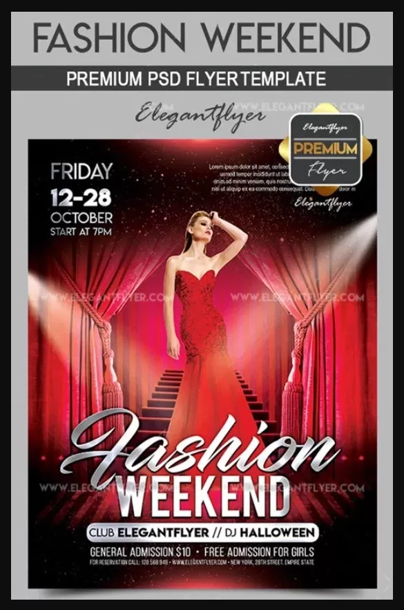 Fashion Night Show Poster Template