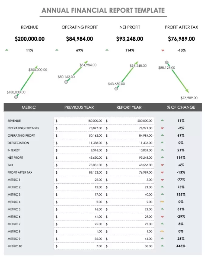 Annual Financial Report Template