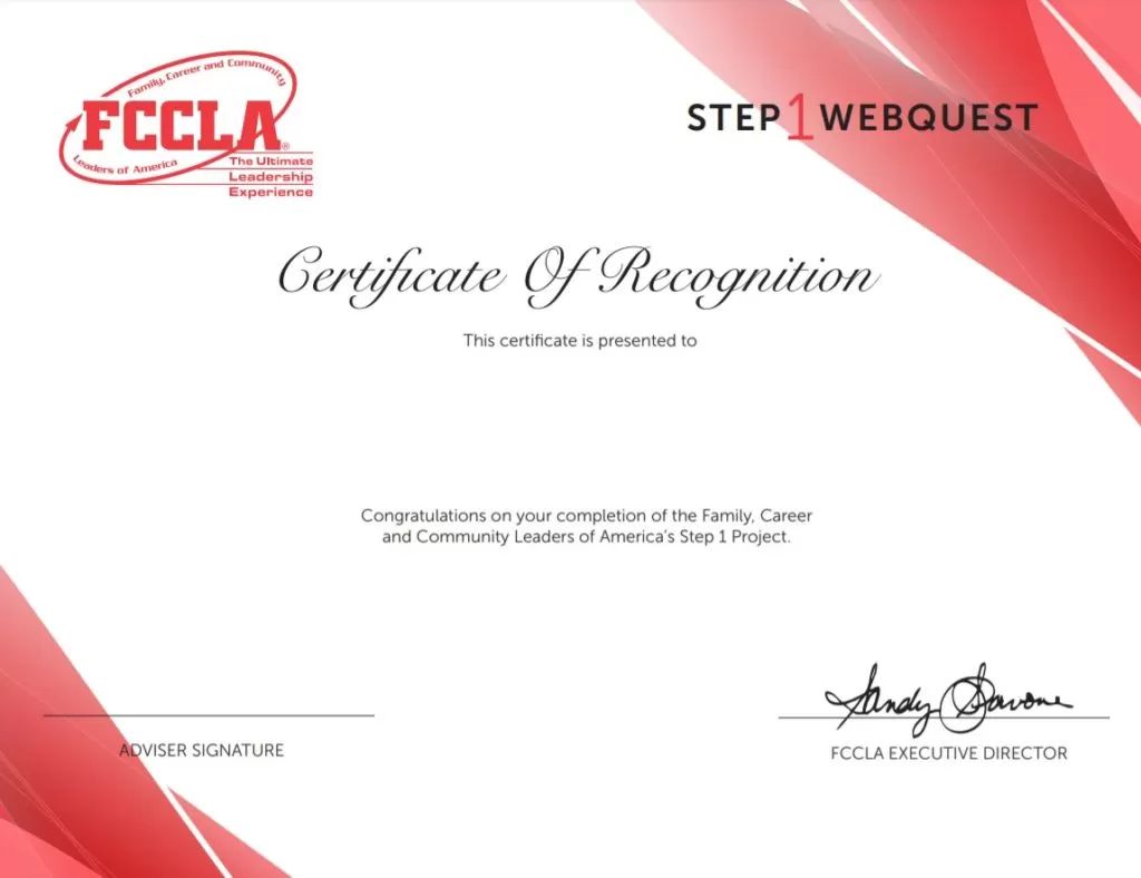 Recognition Certificate Template