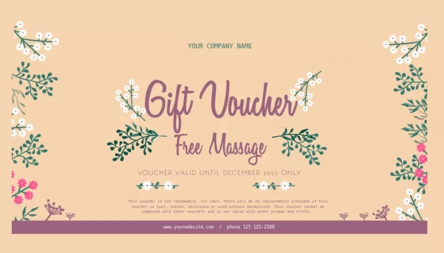 Free Gift Voucher Template