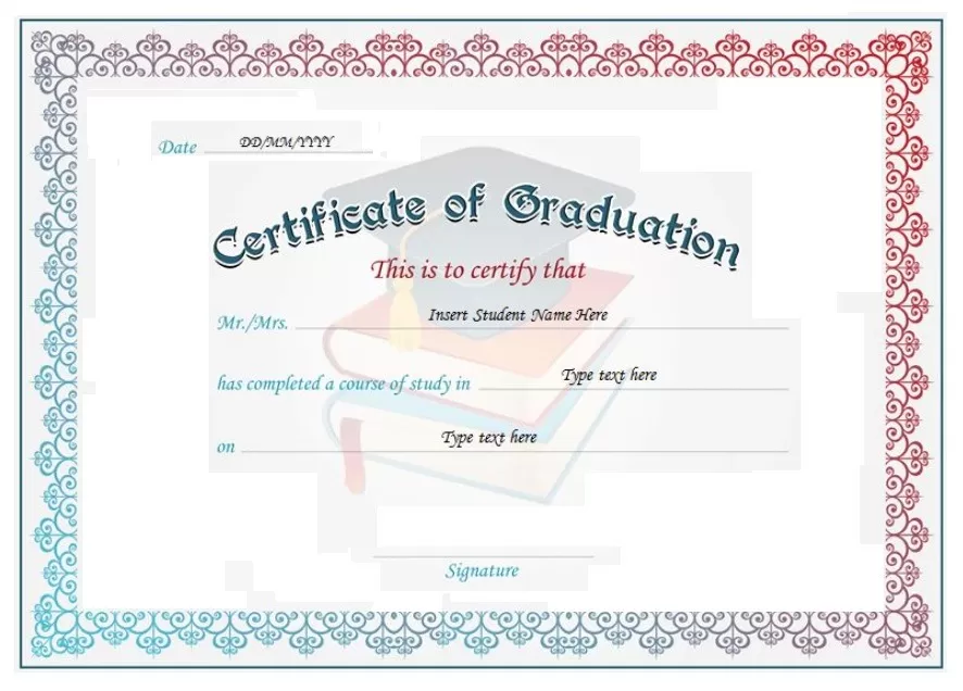 Professional Graduate Certificate Template