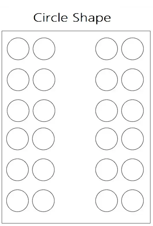 Circle Shape Label Template