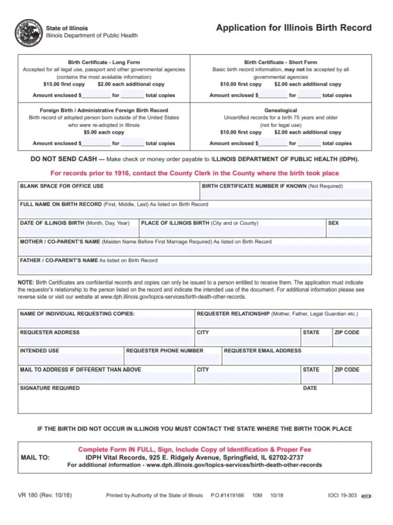 Birth Record Template