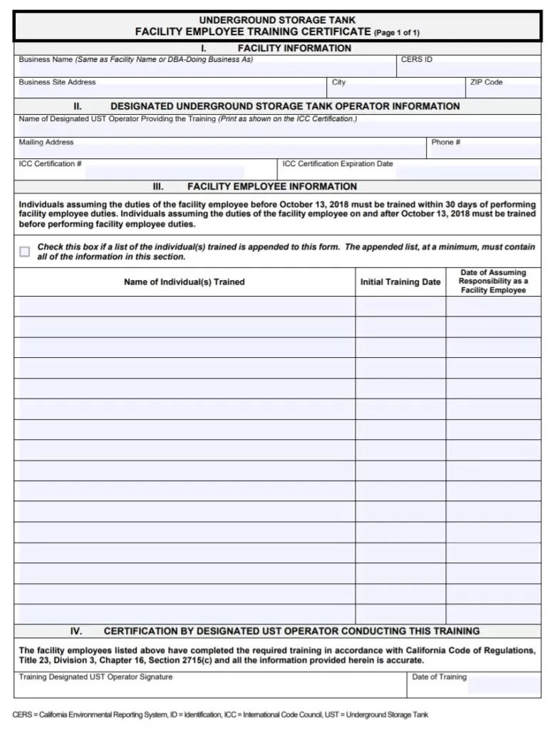 Employment Training Certificate Template