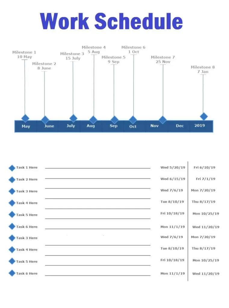 Work Scheduling Template