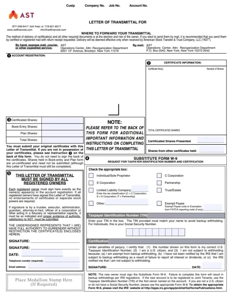 Letter of Transmittal Sample