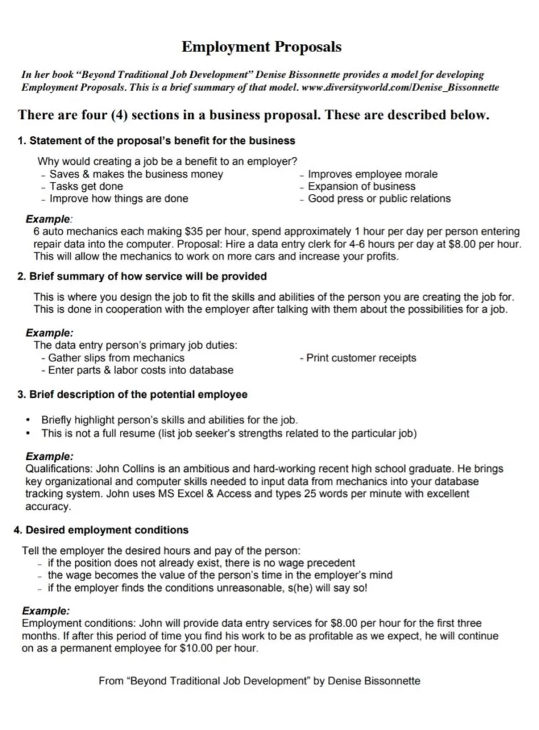 Job Proposal Template PDF