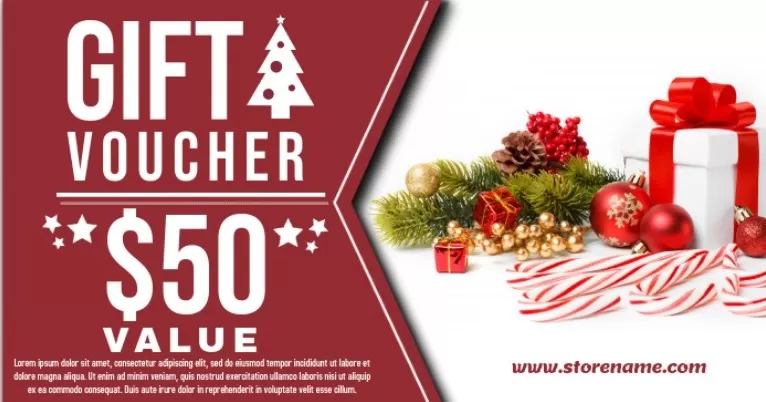 Christmas Voucher Layout