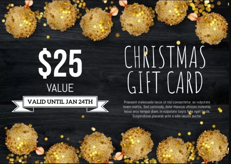 Professional Christmas Voucher Template