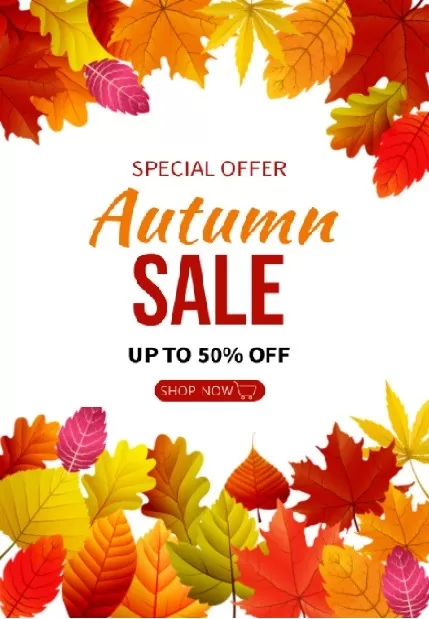 Autumn Discount Voucher Template