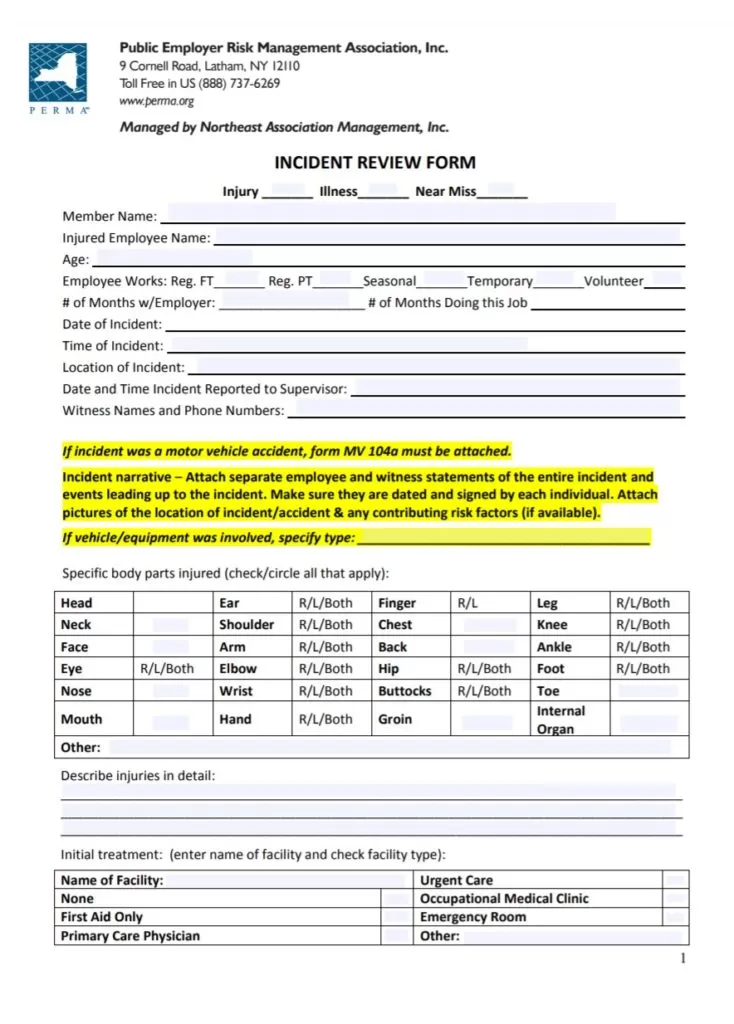 Incident Review Report Template