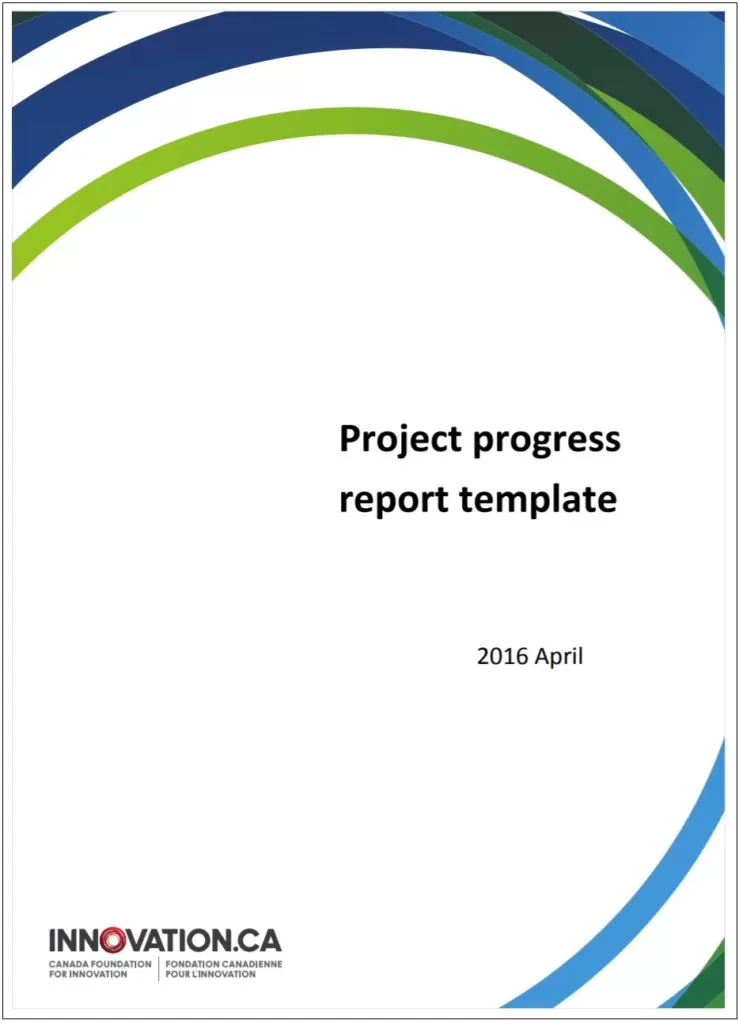 Project Progress Report Template