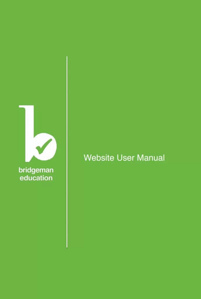 website user manual template