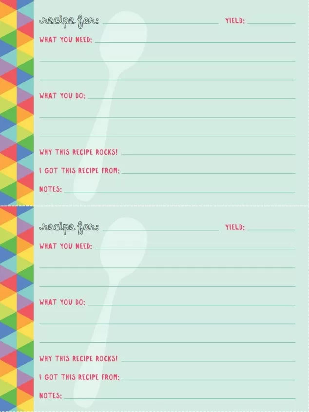 Recipe Card Template