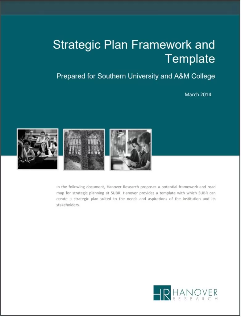 Strategic Plan Framework Template