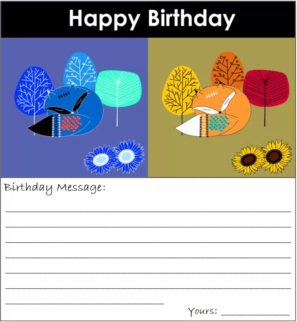 Birthday Card Template