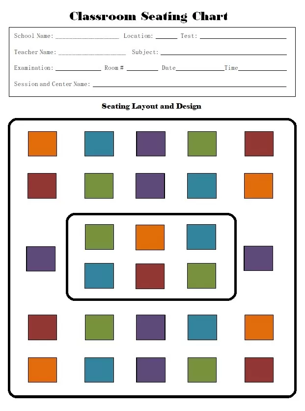 Seating Chart Template