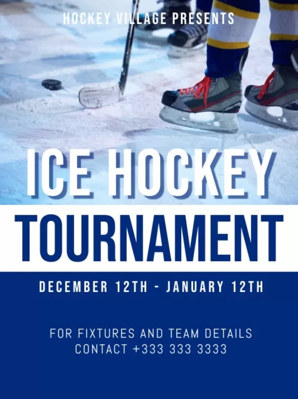 Ice Hockey Flyer Template