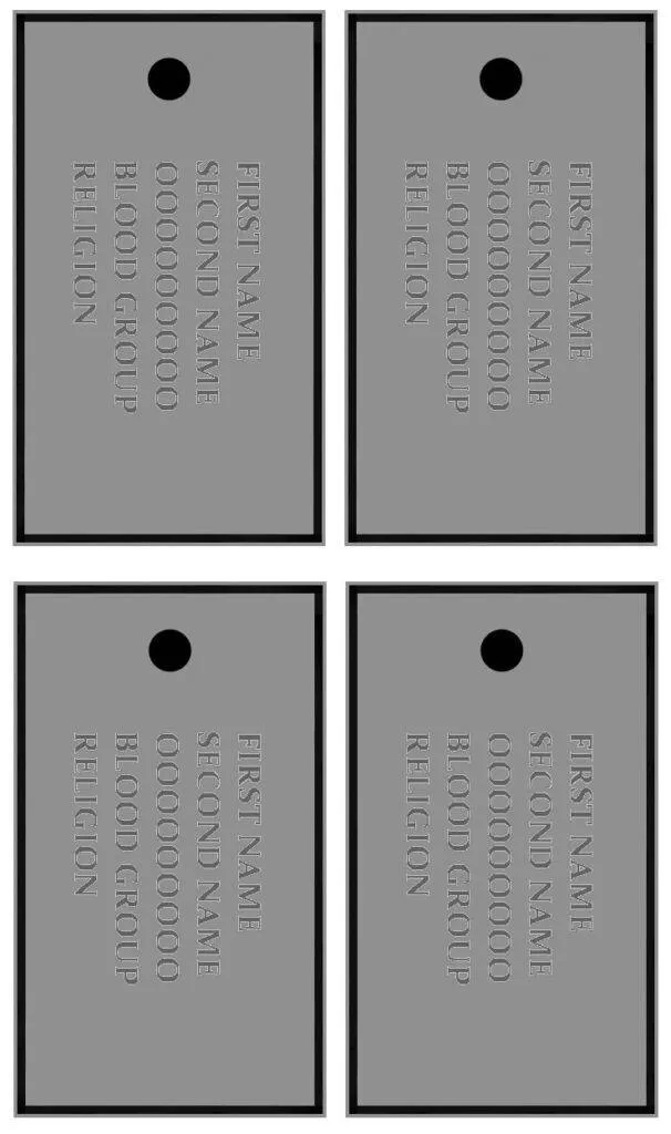 Dog Tag Layout