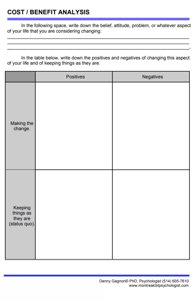 Cost and Benefit Analysis Template