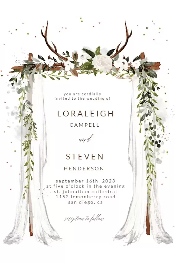 Wedding Card Example