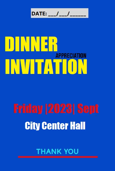 dinner invitation format