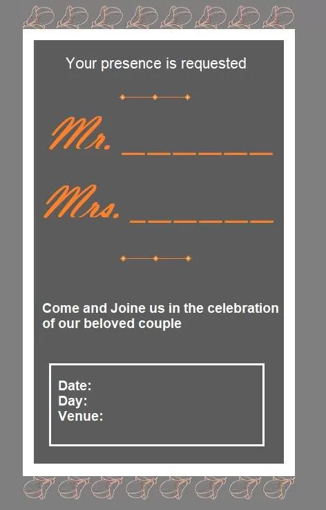 Engagement Invitation Design Template