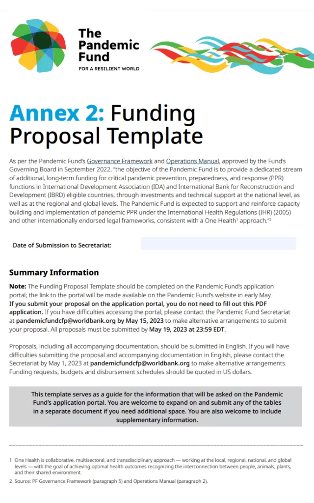 Financial Proposal Template