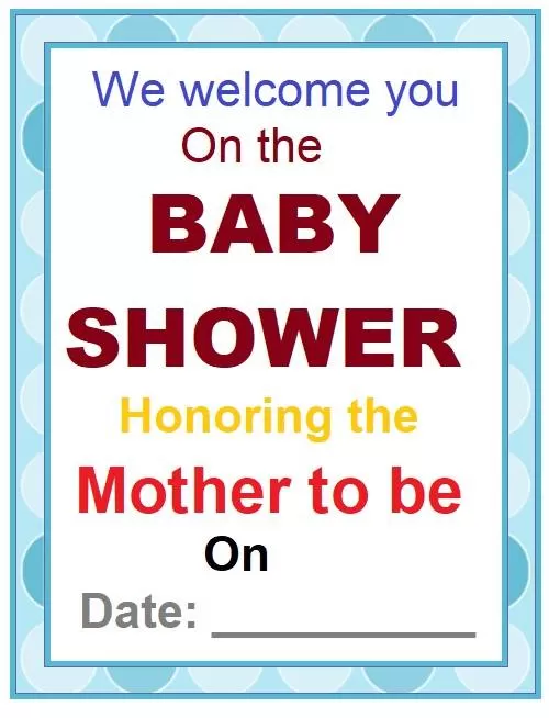 Professional baby shower invitation template