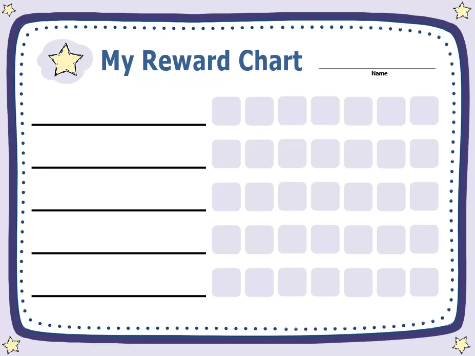 Reward Chart Template