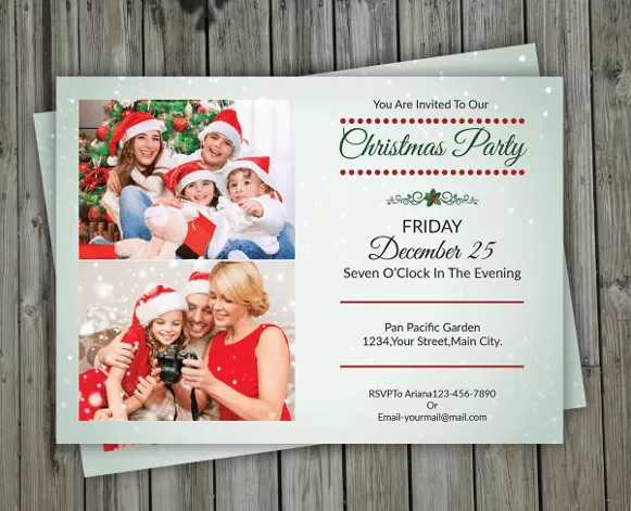 Christmas Eve Get Together Invitation Example