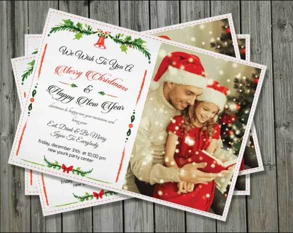 Christmas Eve Get Together Invitation Layout