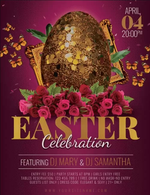 Easter Egg Flyer Template