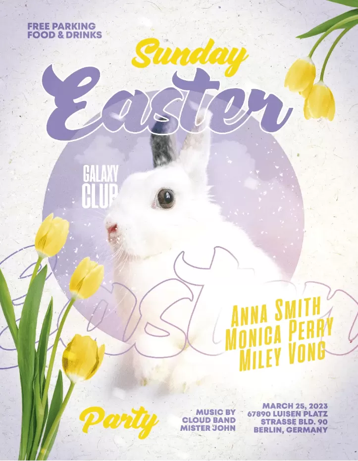 Easter Sunday Flyer Template