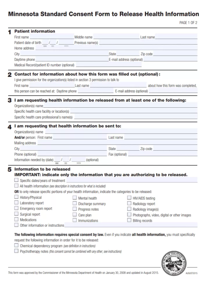 Standard Consent Form