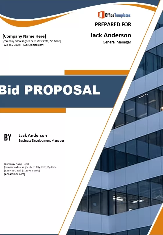 Bid Proposal Layout