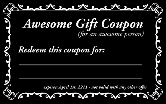 Free Coupon Format