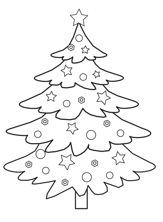 Ornaments Christmas Tree Template